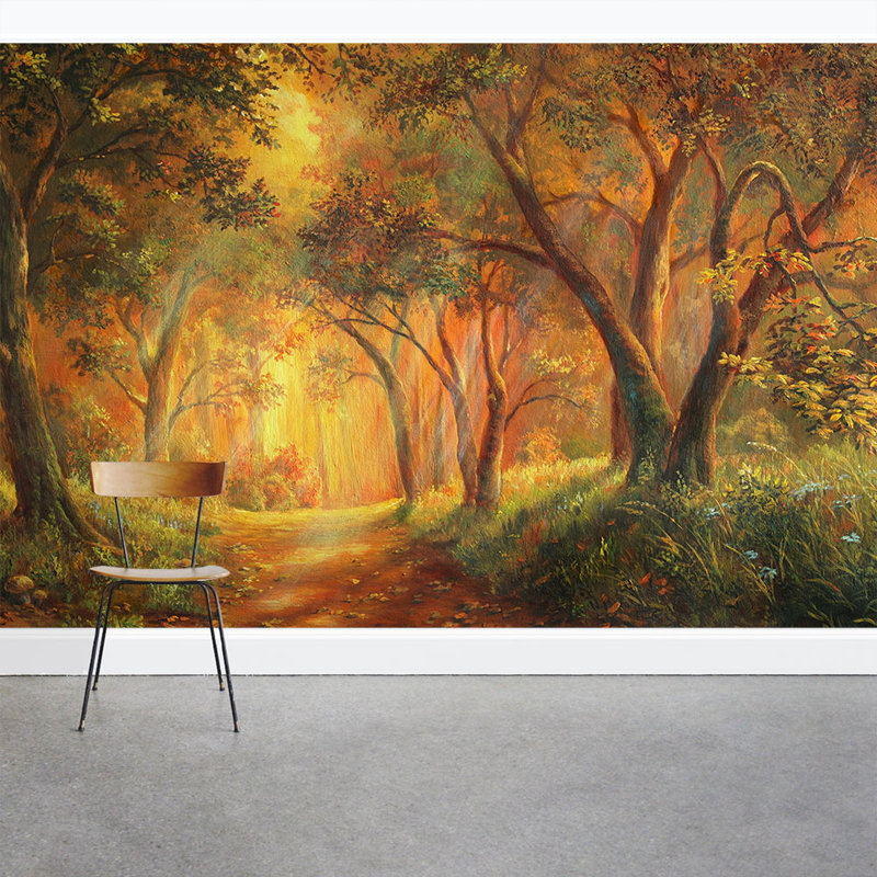 Wallums Wall Decor Illustrated Enchanted Forest Wall 8' x 144" 3 Piece Mural Wayfair.ca